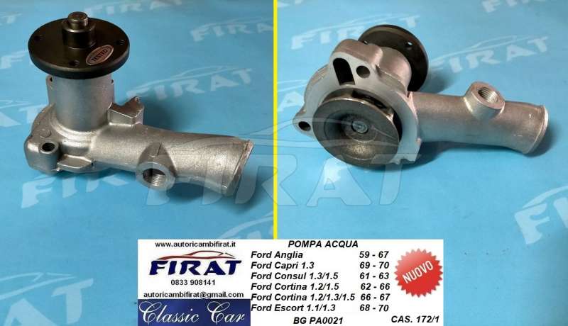 POMPA ACQUA FORD ESCORT 1100 - 1300 68 - 74 (PA0021)